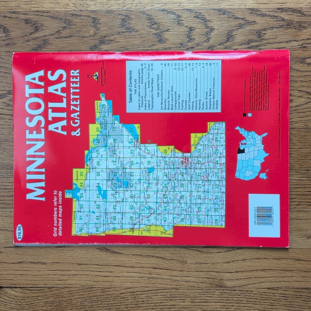 Minnesota Atlas & Gazetteer Topo Maps Of The Entire State DeLorme Map Book 1994 - Picture 3 of 16